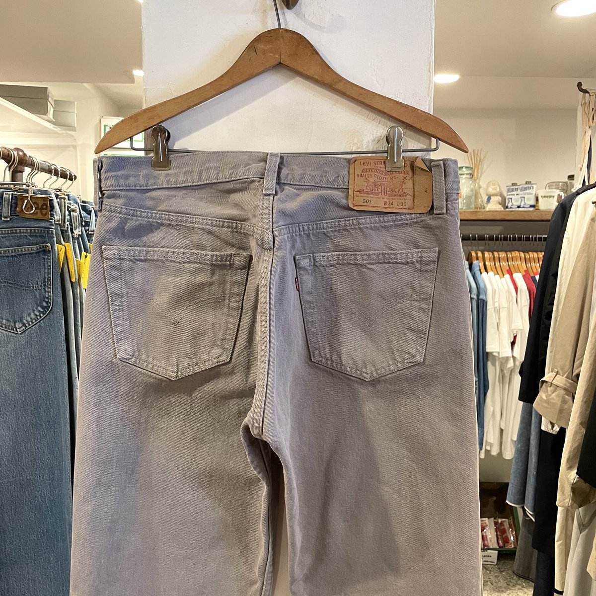 Levi's 501-0648 90年代 リーバイス 501 カラーデニム ボタン裏524 グ...