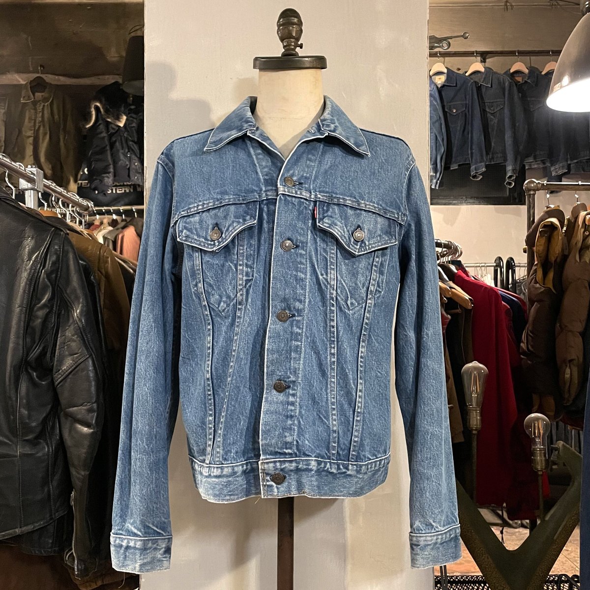 70s Levi's 70505 デニムジャケット USA製 インディゴ ケアタグ 70s Levi's 70505 デニムジャケット USA製 インディゴ ケアタグ