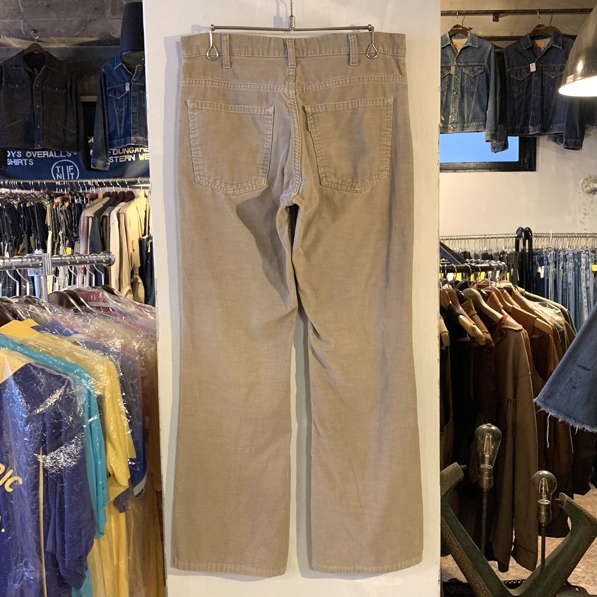 Levi's 70s 42TALON 646 フレアコーデュロイパンツ グリーン Levi's - 70s USA製 リーバイス 646 コーデュロイ フレア パンツ