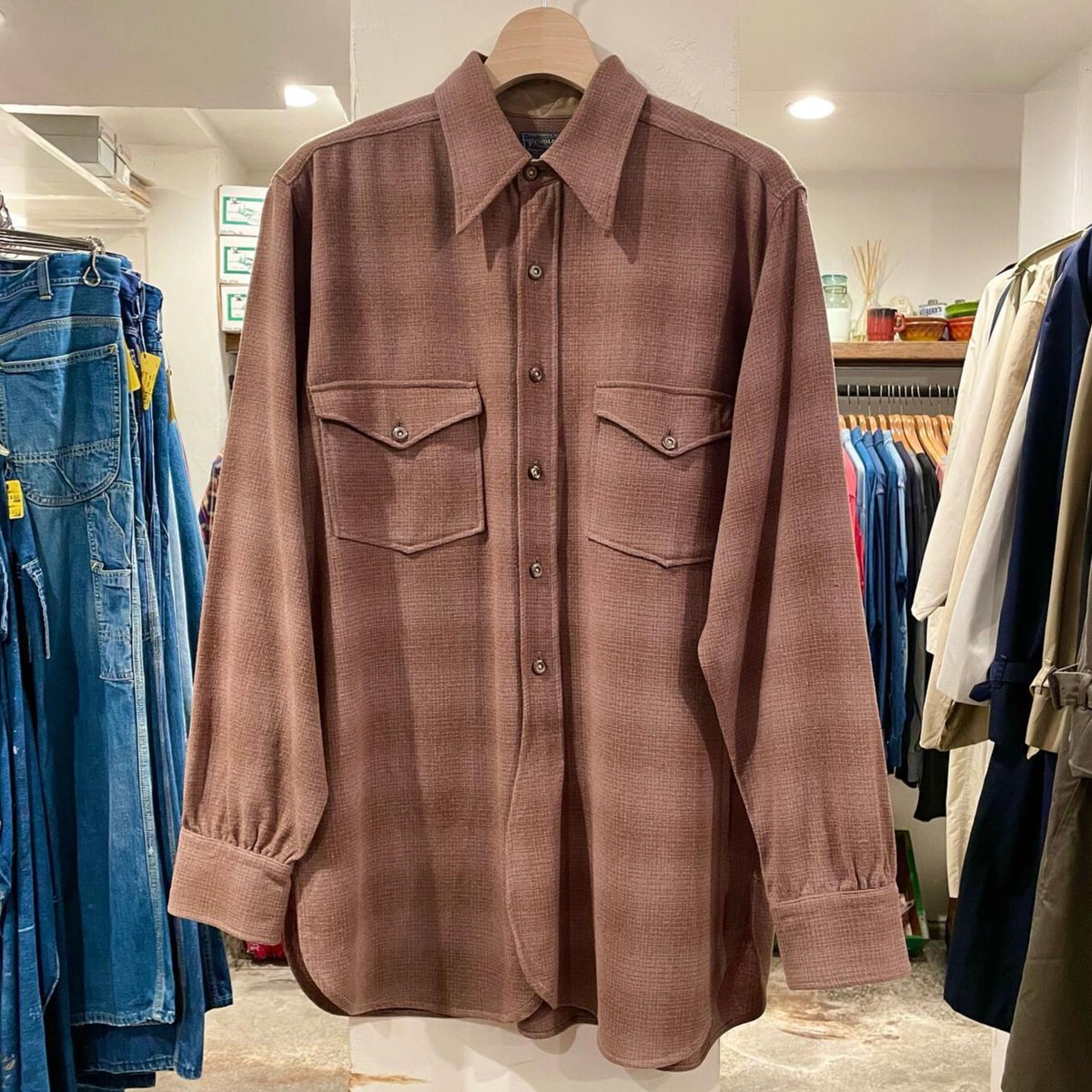 PENDLETON ヘリンボンウールコート サイズ42 ペンドルトン PENDLETON ヘリンボンウールコート サイズ42 ペンドルトン