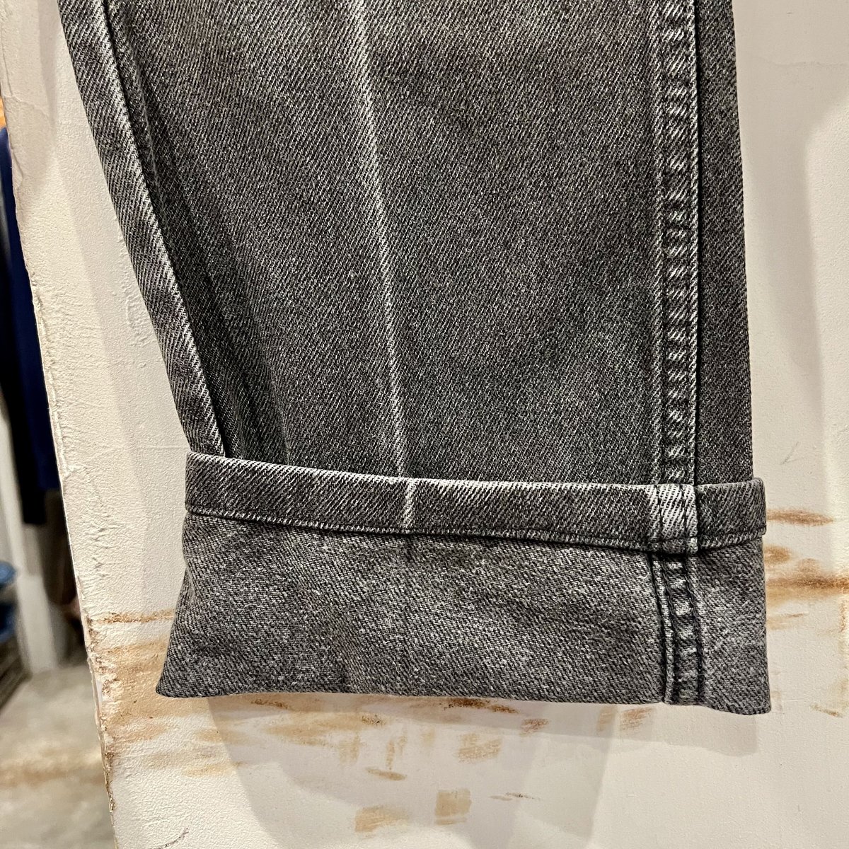 90s~ Levi's 505 後染め ブラックデニム ボタン裏522 オレンジ 90s~ Levi's 505 後染め ブラックデニム ボタン裏522 オレンジ