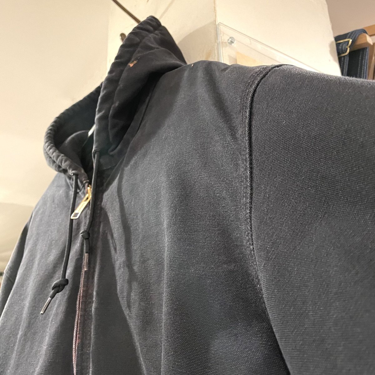 90s Carhartt アクティブジャケット ブラック ダック地 ワーク 90s Carhartt アクティブジャケット ブラック ダック地 ワーク