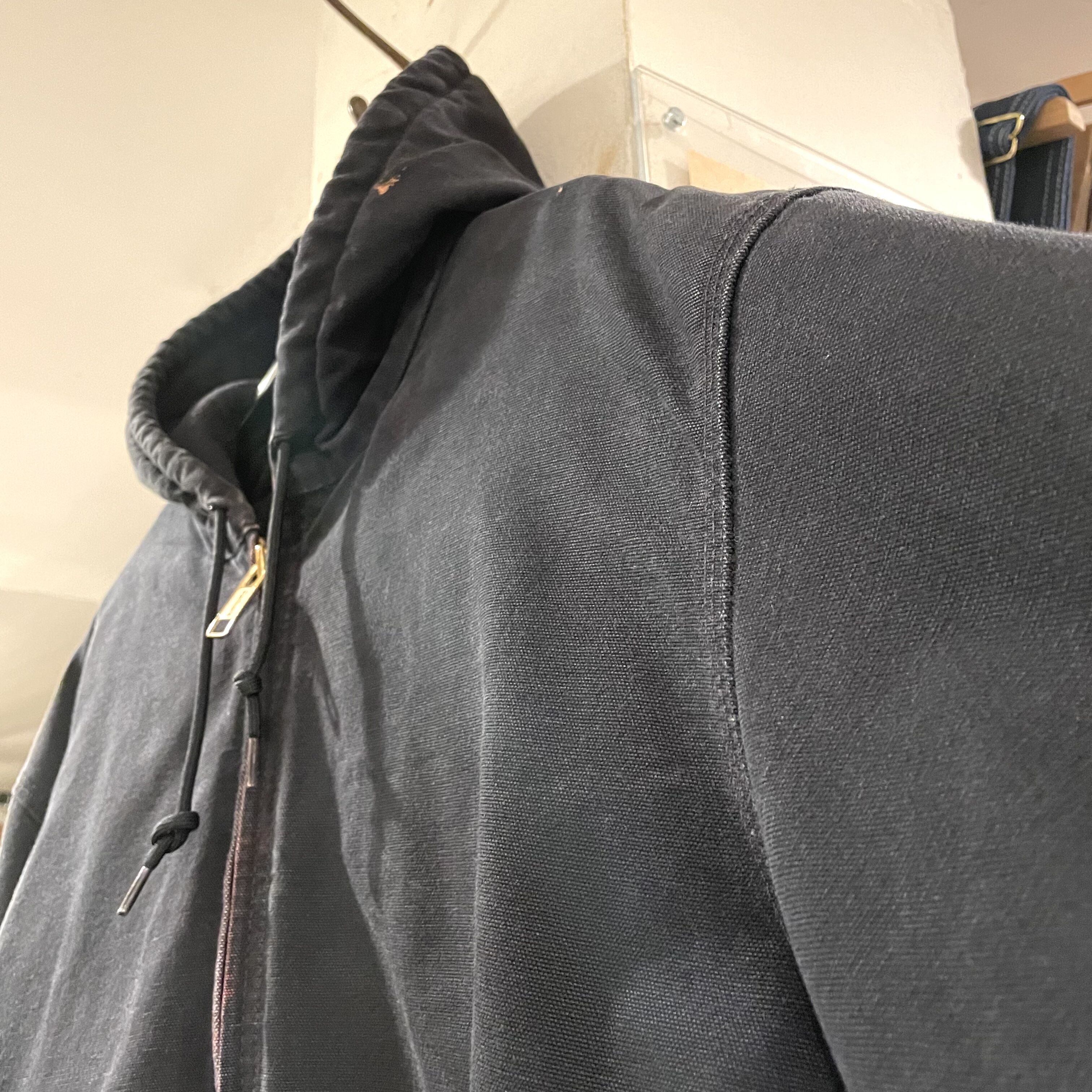 90s Carhartt アクティブジャケット ブラック ダック地 ワーク