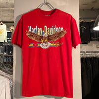 80s　Hanes　HARLEY-DAVIDSON　S/S Tシャツ　ハーレーT　USA製　Size L　©1988　(S4907)
