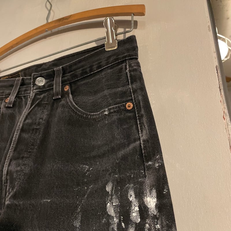 Levi's 90's 501サルファーブラック 後染め USA製 33×30 希少 90s USA製 Levi's 501 サルファブラック 33×30 Levi´s 90´