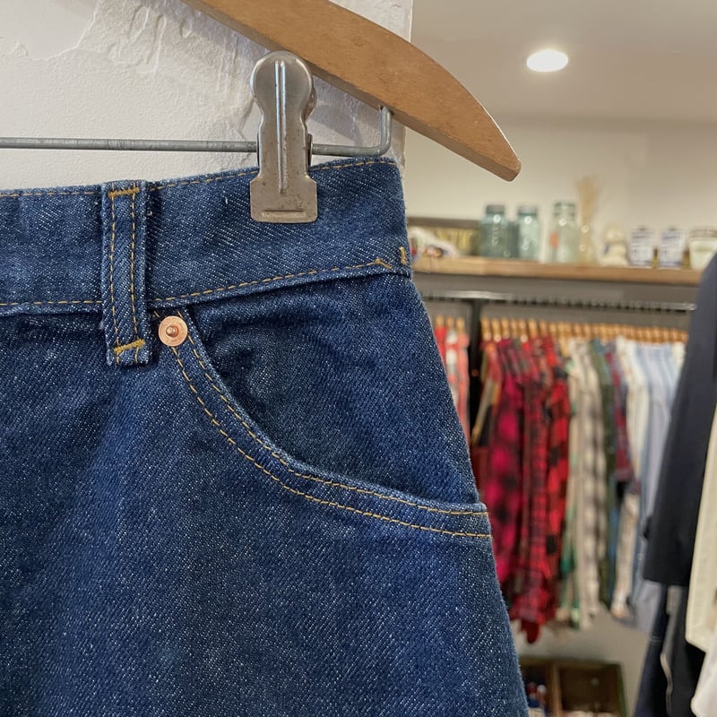 Levi's 97084 0214 デニムスカート オレンジタブ 濃紺 USA製 70s Levi's 97084 0214 デニムスカート オレンジタブ 濃紺 USA製 70s