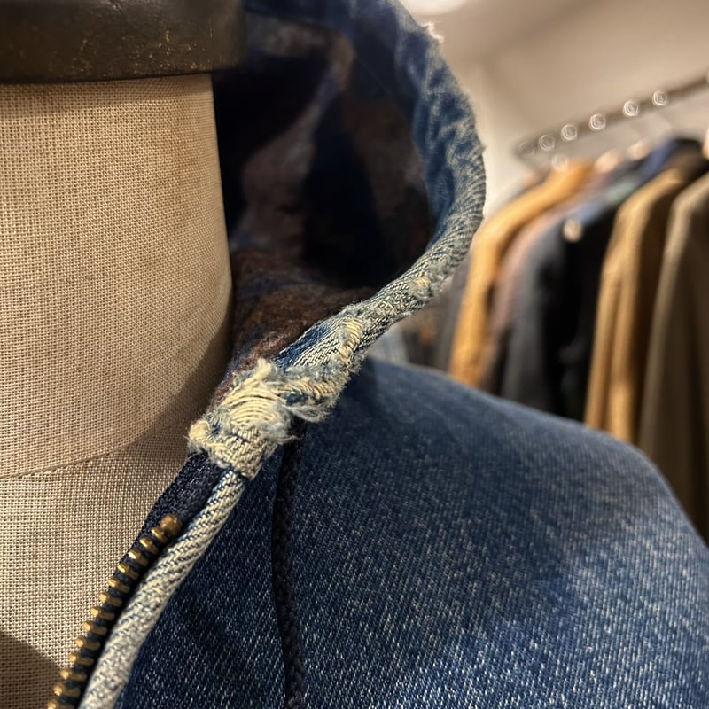 80s carhartt アクティブジャケット カーハート デニム地 80s carhartt アクティブジャケット カーハート デニム地