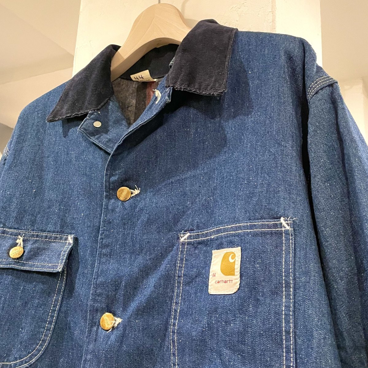 carhartt 70s USA製 デニムカバーオール ブランケットライナー