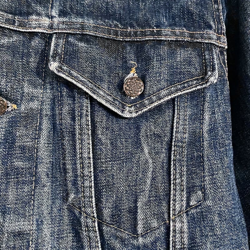 60s Vintage Denim Jacket 4th Type インディゴ染 ストア系 ヴ