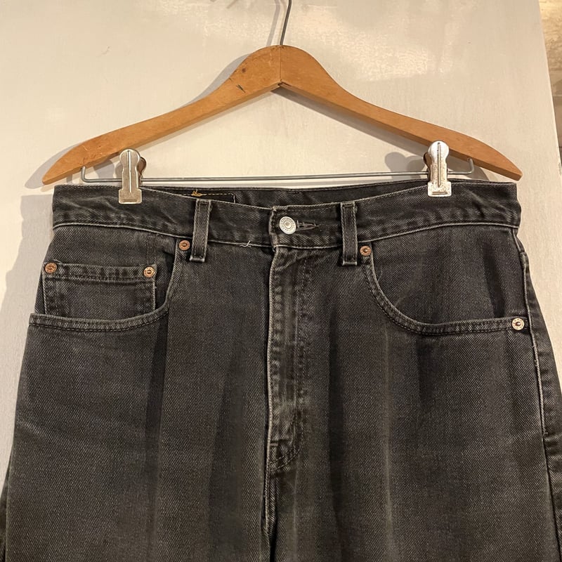 Levi's 505-0260 リーバイス 後染めブラックデニム ボタン裏411 2000年