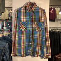 70s ヴィンテージ MR LEGS ミスターレッグス ヘビネル ファイブラ 70s Mr.Leggs L/S ネルシャツ DEAD STOCK USA製 Size M コ