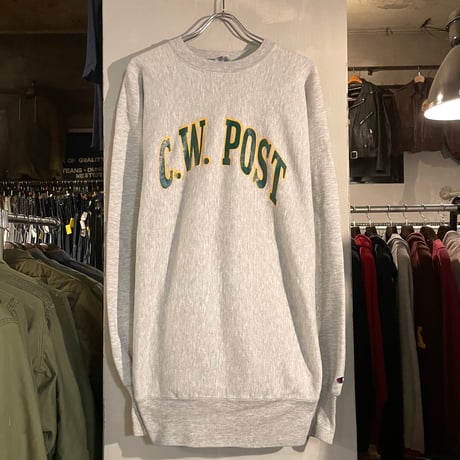 80s　Champion　リバースウィーブ　Reverse Weave　C.W.POST　トリコタグ　チャンピオン　(S3852)