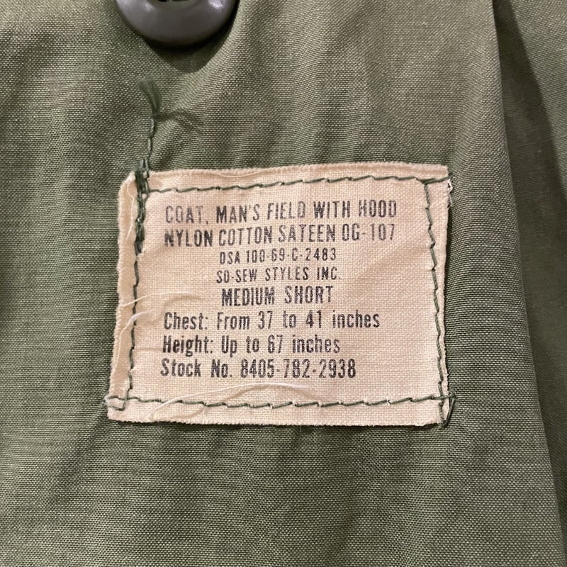 60s US ARMY M-65 Field Jacket 2nd type アルミジップ R