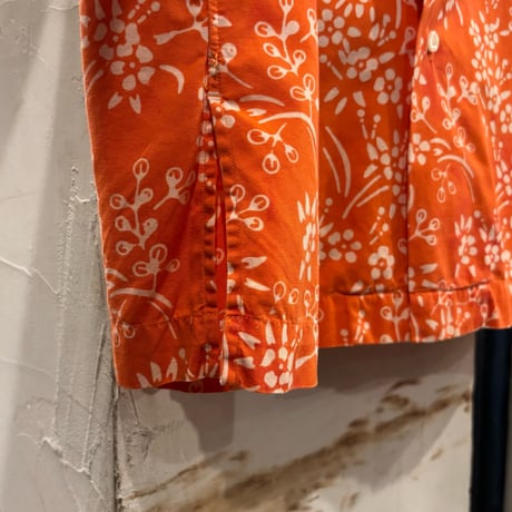 Polo by Ralph Lauren　CLAYTON　S/Sオープンカラーシャツ　ラルフローレン　Size XL　半袖ハワイアンシャツ　オレンジ系　(S4594)