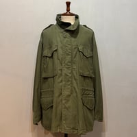 70s　US MILITARY　M-65 FIELD JACKET　3rd Type　フィールドジャケット　Size XL-R　ALPHA　ミリタリージャケット　ブラスジップ　(S5108)