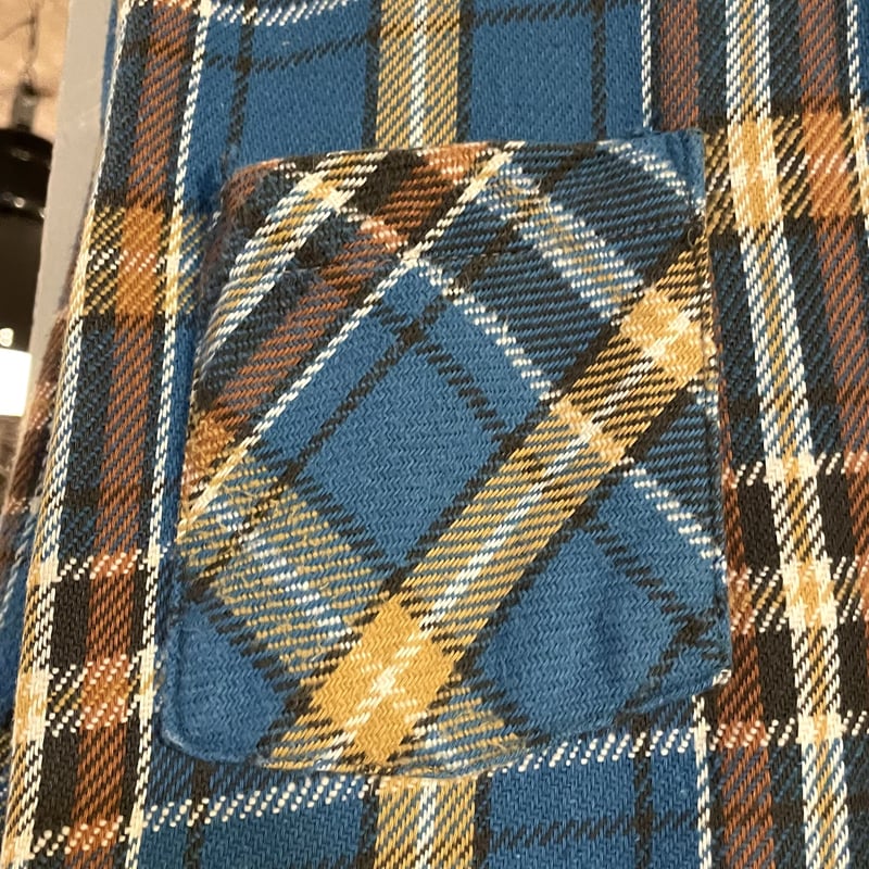 70s KINGS ROAD ネルシャツ SEARS コットンシャツ ヴィンテージシャツ