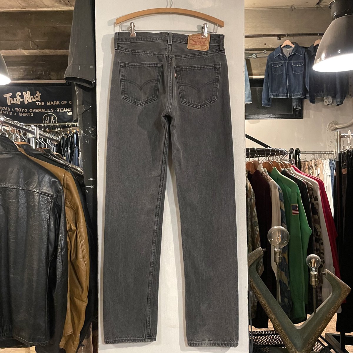 90s Levi's 501 0660 後染め ブラックデニム パンツ 32×33 USA製 ...