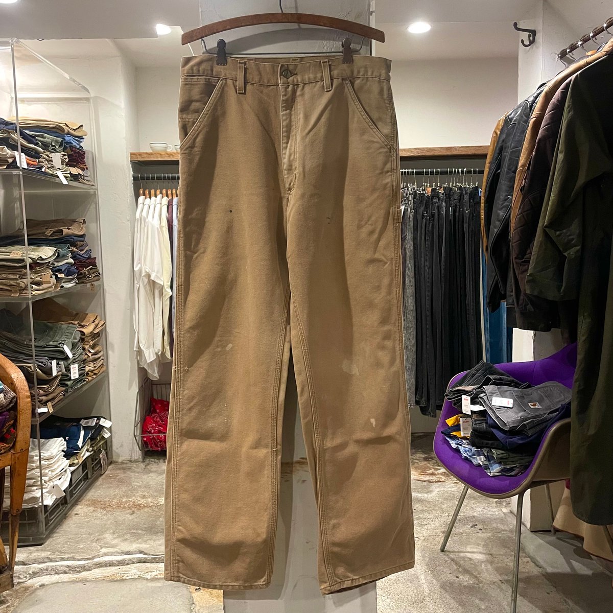 カーハート/ペインターパンツ/茄子紺/33×32 中古・古着通販】CarHartt (カーハート) ペインターパンツ