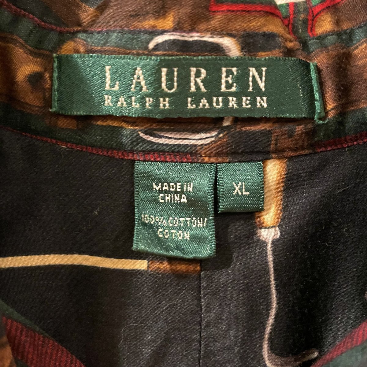 LAUREN JEANS CO ラルフローレン 馬具 総柄 シャツ LAUREN JEANS CO ラルフローレン 馬具 総柄 シャツ - メルカリ