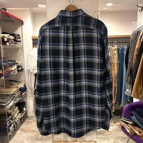 RALPH LAUREN　L/Sネルシャツ　ラルフローレン　Size L　ボタンダウン　長袖シャツ　(S3765)