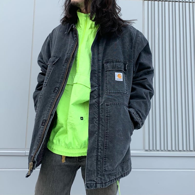 90's Carhartt トラディショナルコート ブラック ダックジャケット古着屋_rooom