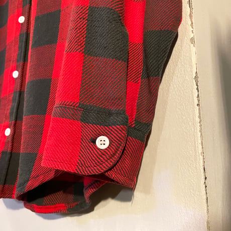 70s　BIG MAC　L/S ネルシャツ　USA製　Size M　コットンシャツ　JC PENNEY　(S3887)
