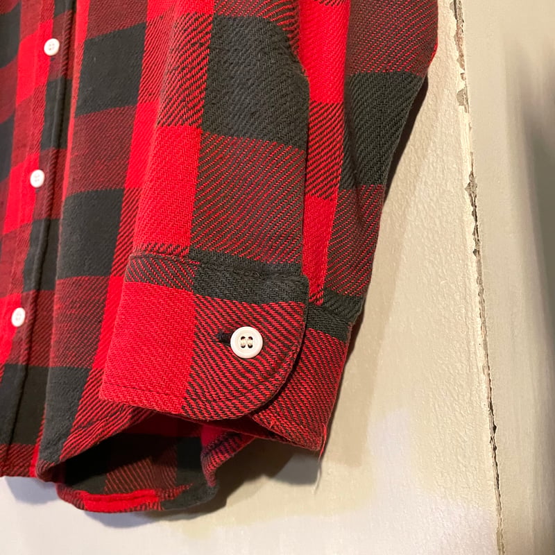 70s BIG MAC L/S ネルシャツ USA製 Size M コットンシャツ JC PE