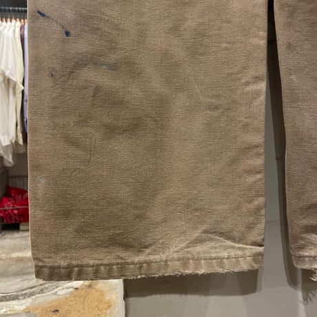 carhartt　ダック地　ペインターパンツ　カーハート　ダークカーキ　雰囲気系　32×33　(S4197)