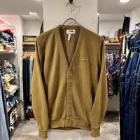 90s IZOD LACOSTE ラコステ アクリルカーディガン ブラック USA製 (S20