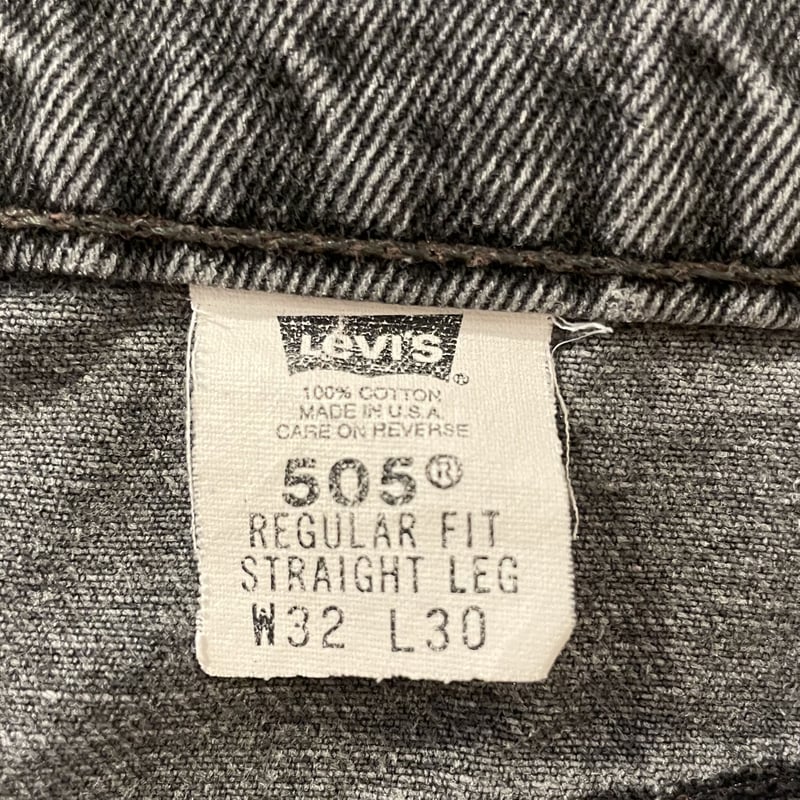 その他 MADE IN USA 1998 90s Levi's 505 ブラックデニムパンツ リーバイス505 USA製 1998年 (
