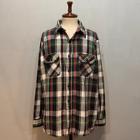 80s　FIVE BROTHER　L/S ネルシャツ　USA製　Size L相当　ファイブブラザー　コットンシャツ　(S5171)