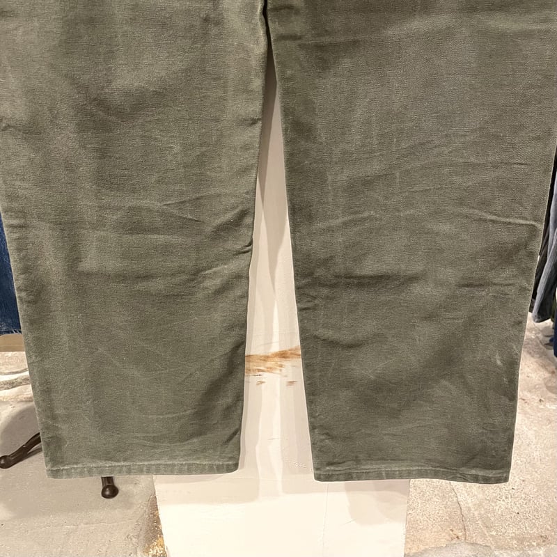 Carhartt ダック地 ペインターパンツ ダブルニー モスグリーン Carhartt ダック地 ペインターパンツ ダブルニー モスグリーン