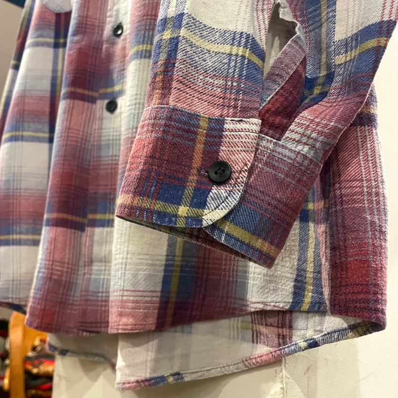 80s Fieldmaster L/S プリントネルシャツ USA製 Size L TALL