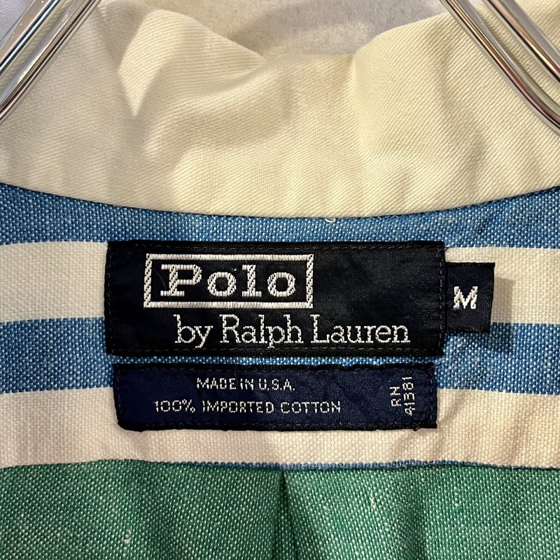 90s POLO by Ralph Lauren L/Sラガーシャツ ラルフローレン ボーダー
