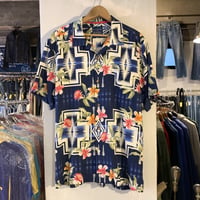 PENDLETON　Tommy Bahama　S/S ハワイアンシャツ　DEADSTOCK　ネイティブ柄　ボックスシルエット　ペンドルトン　(S2403)