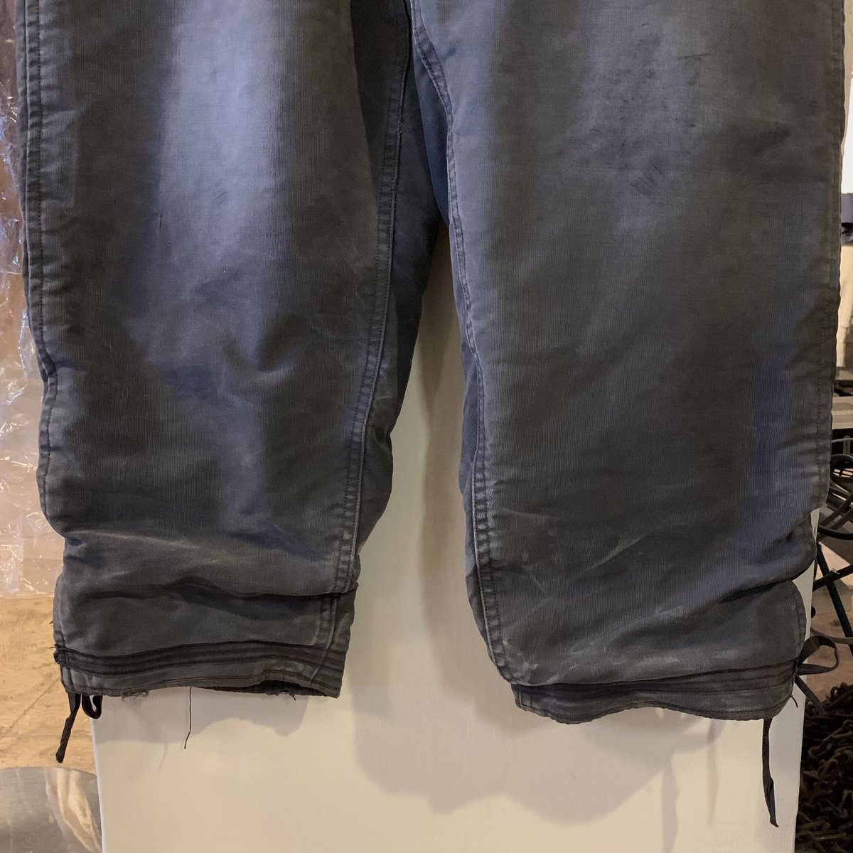 40s US NAVY デッキパンツ オーバーオール フック式 ステンシル 40s US NAVY デッキパンツ オーバーオール フック式 ステンシル