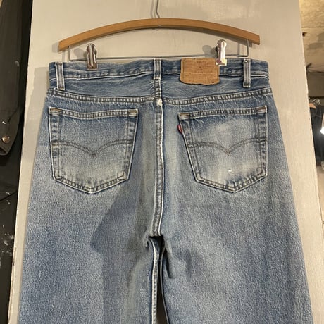 80s　Levi’s 501 0115　デニムパンツ　33×33　ナイロンフットボタン　USA製　1988年　(S3498)