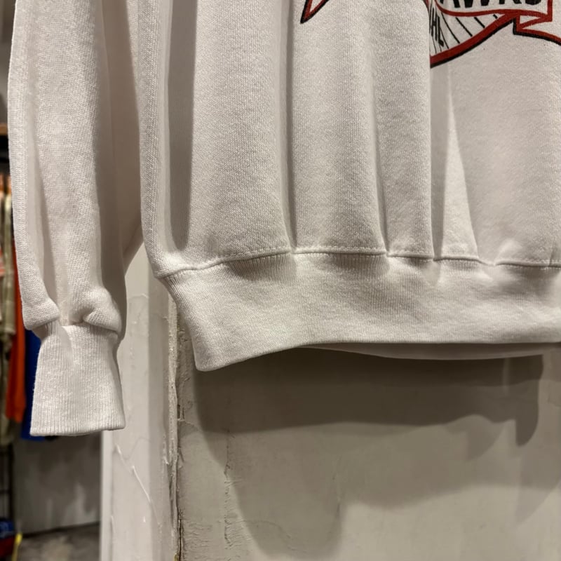 80s Hanes Chicago Black Hawks L/S スウェットシャツ USA製