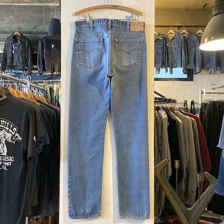 80s　Levi’s 20505 0217　デニムパンツ　34×34　USA製　裾チェーンステッチ　(S3624)