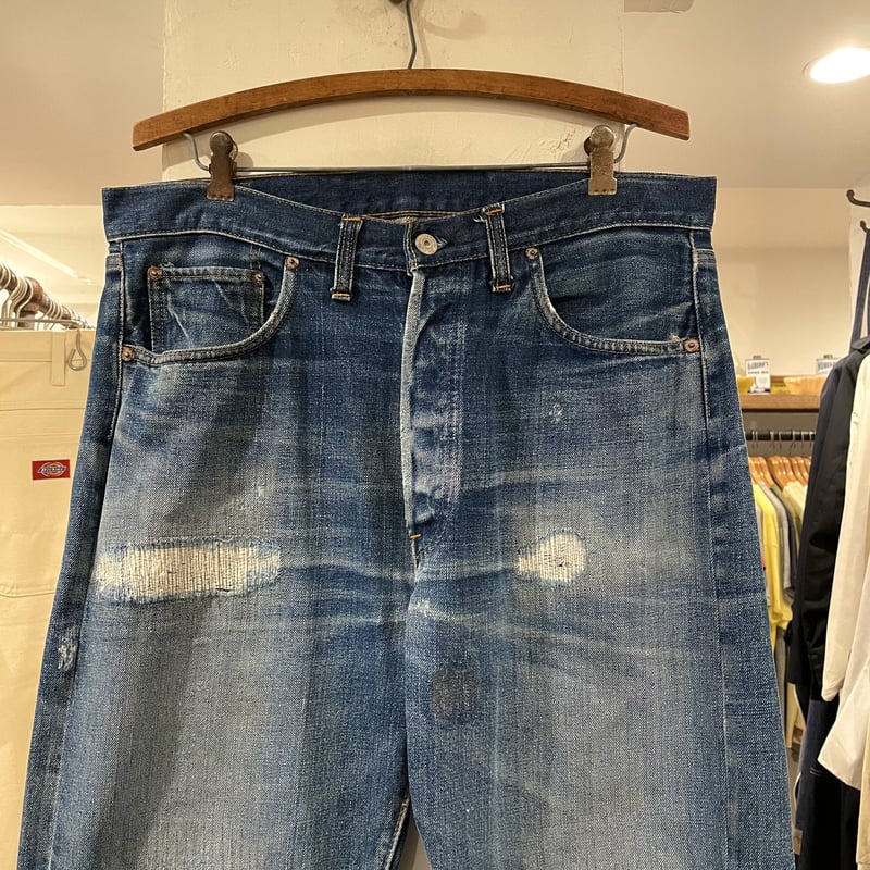 Levi's 501 66前期 ヴィンテージデニムパンツ ボタン裏6 バック Levi's 501 66前期 ヴィンテージデニムパンツ ボタン裏6 バック