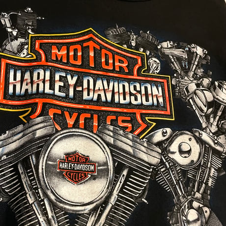 90s　HARLEY-DAVIDSON　S/S Tシャツ　ハーレーT　USA製　Size XL　©1992　(S4911)