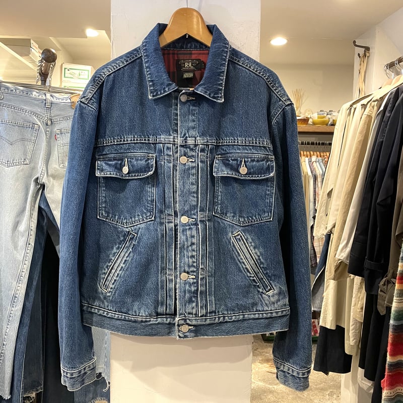 RRL ビンテージデニムジャケット 三つ星タグ-