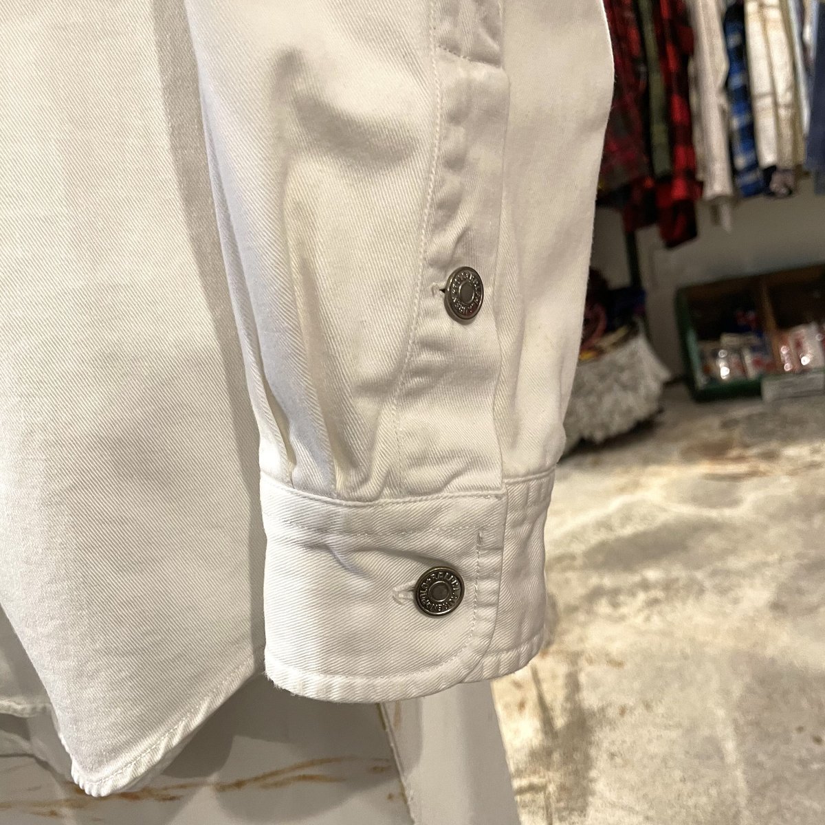 POLO COUNTRY 90s ホワイトデニムシャツ ビッグサイズ ポロカン POLO COUNTRY 90s ホワイトデニムシャツ ビッグサイズ ポロカン