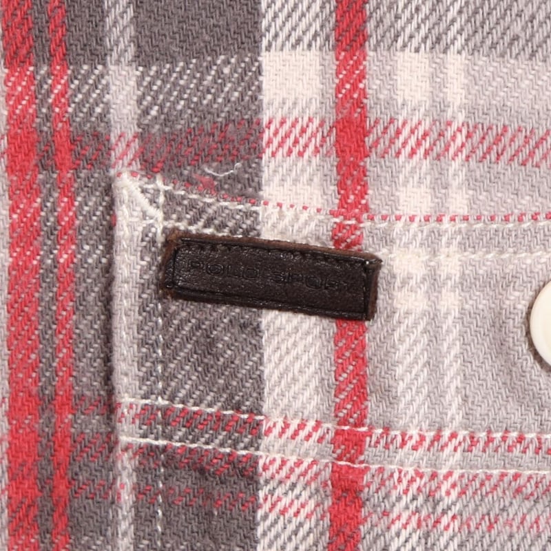 90s POLO SPORT ポロスポーツ ヘビーチェックネルシャツ ポニー刺繍 POLO SPORT Ralph Lauren ネルシャツ 90年代 ポロスポーツ