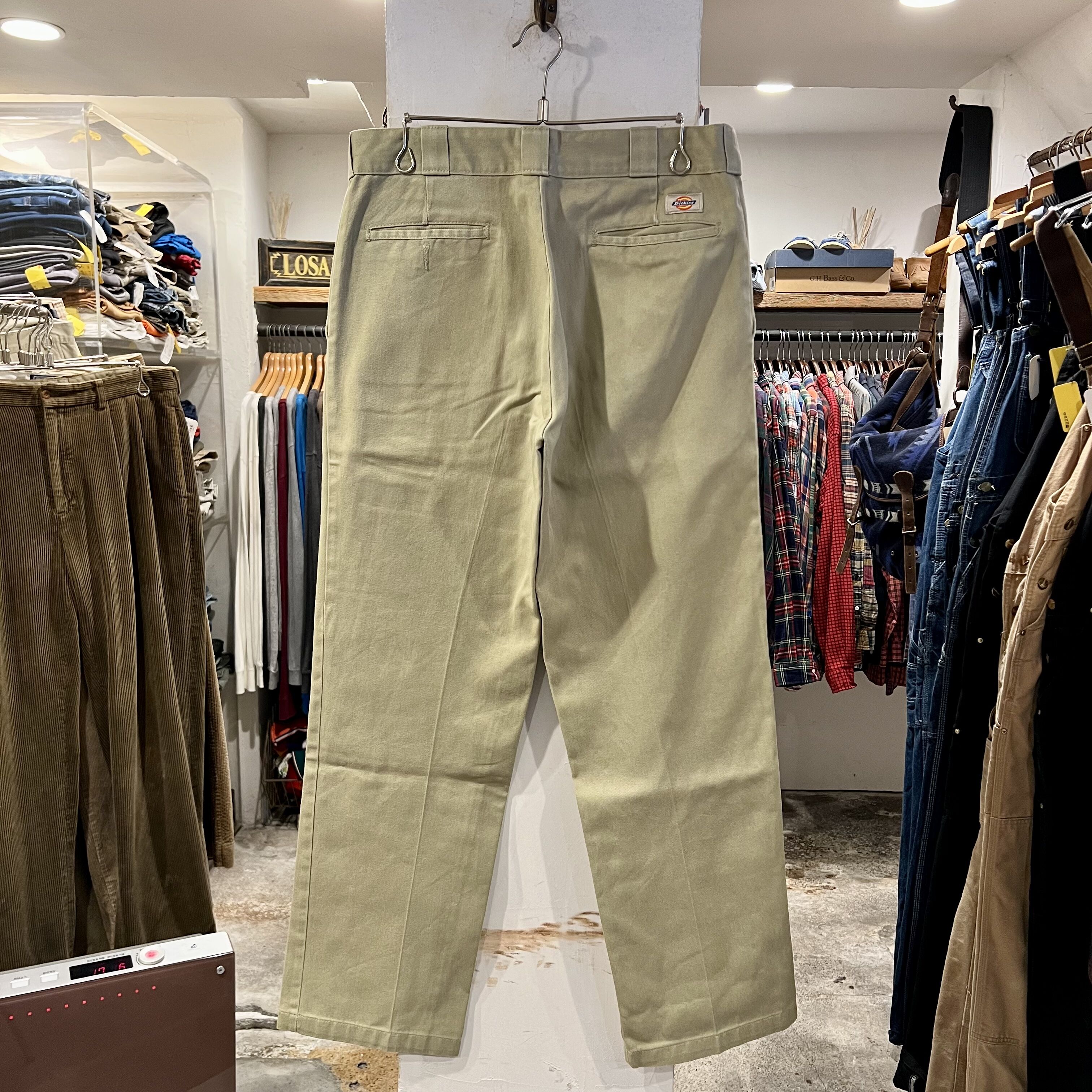 USA製Dickies874 W34ベージュカーキ Dickies874 ワークパンツ ディッキーズ ベージュ W34×L32 (S3266) |