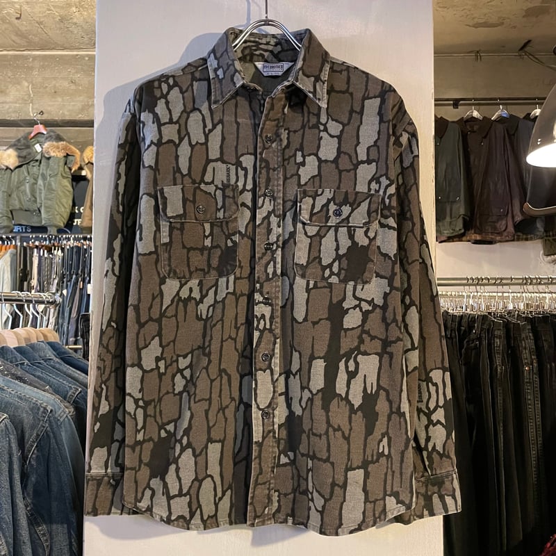 70s FIVE BROTHER L/S シャモアクロスシャツ USA製 Size L ツリー