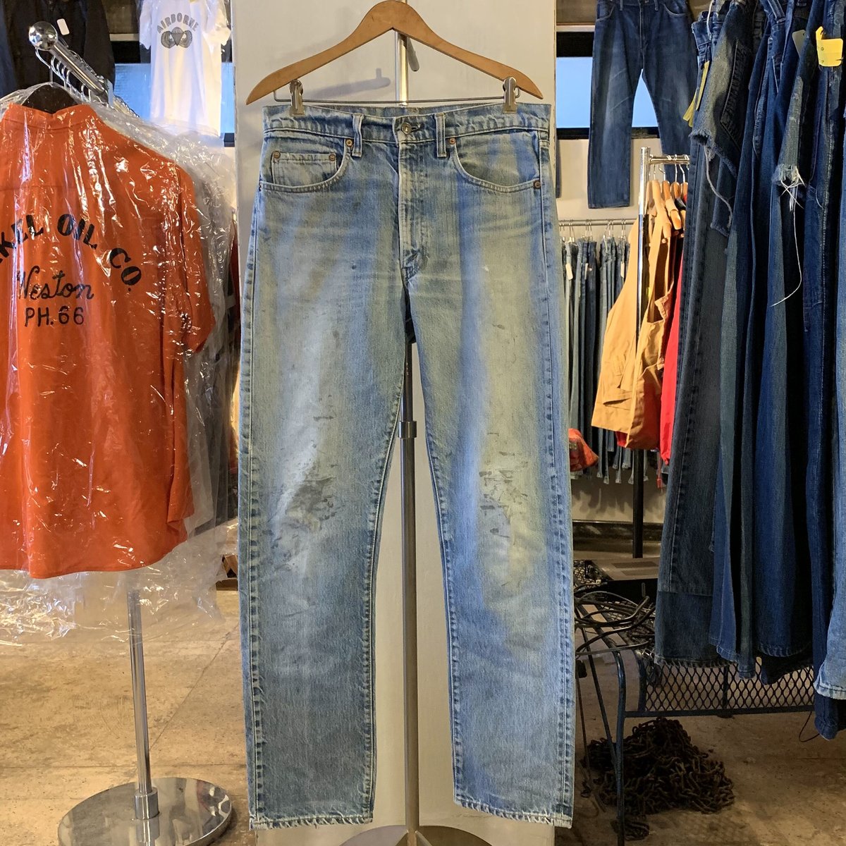 70s Levi's 505 66前期モデル ボタン裏5 TALONジップ 雰囲気系