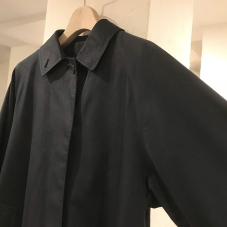 Burberrys　ステンカラーコート　黒　一枚袖　イングランド製