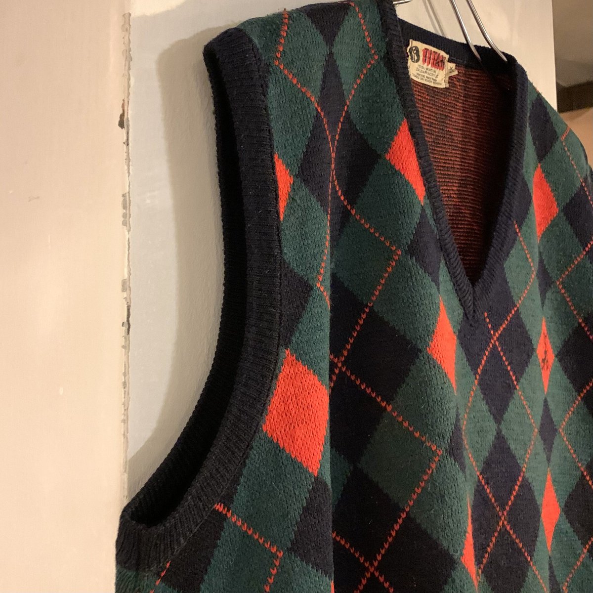 ヴィンテージ・ベスト 60s TITAN ニットベスト アーガイル柄 ヴィンテージベスト (S2060) | DUFF