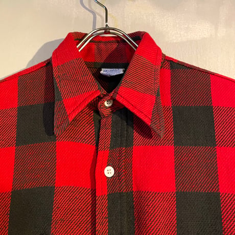 70s　BIG MAC　L/S ネルシャツ　USA製　Size M　コットンシャツ　JC PENNEY　(S3887)